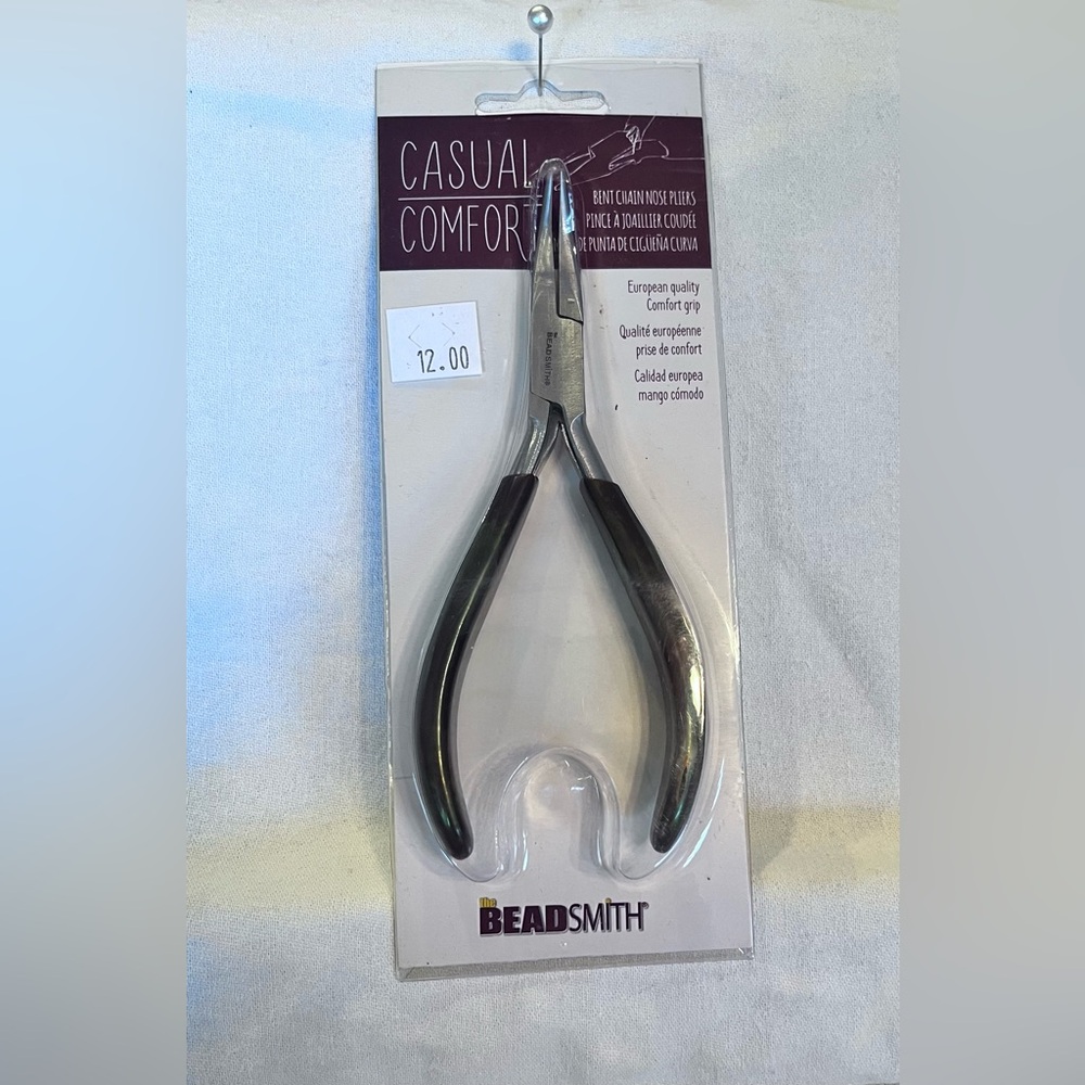 Jewelry Tools Bent Chain Nose Pliers  With Comfort Grip  NWT